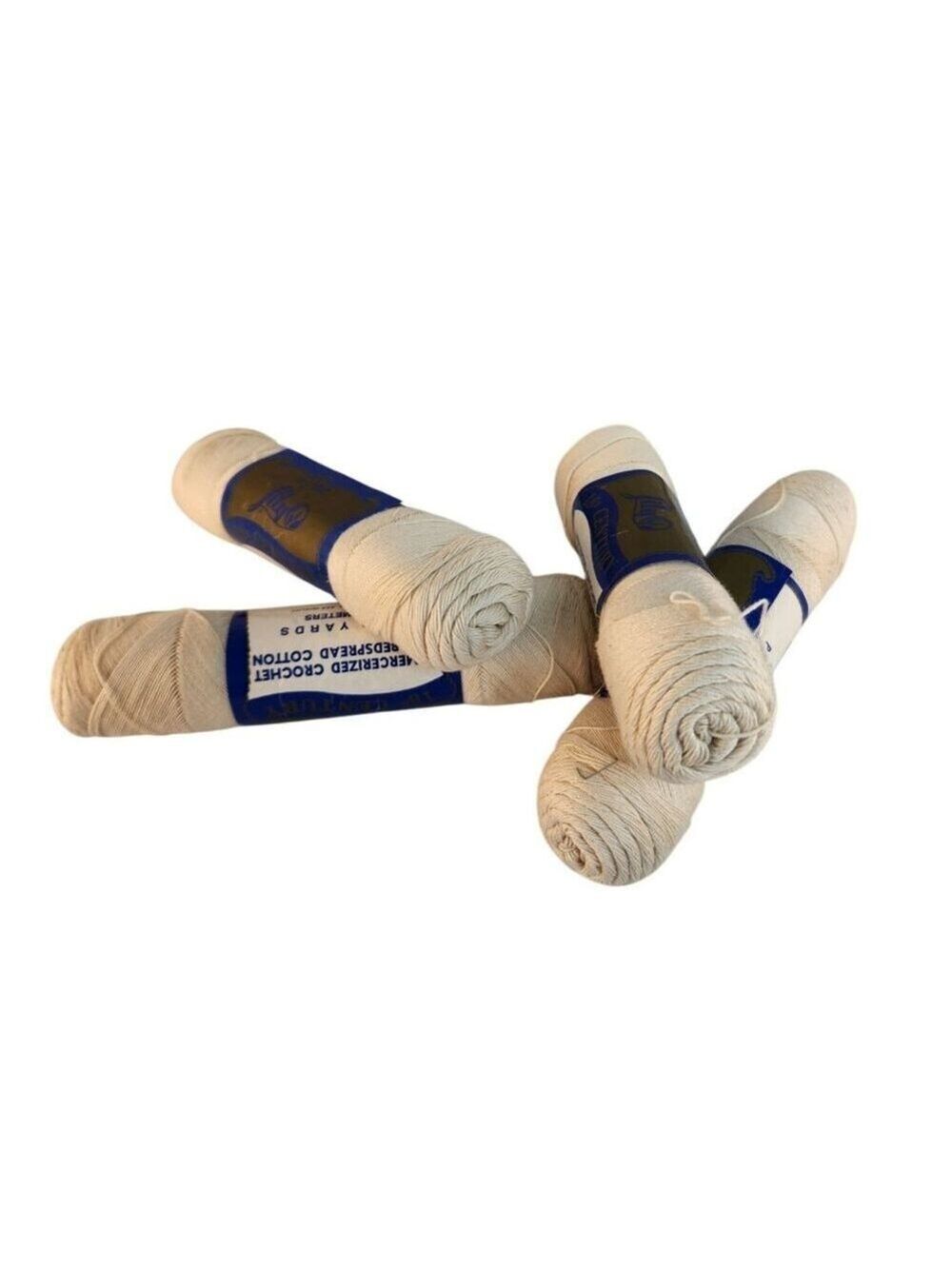 Lily Mercerized Crochet Cotton Ecru 500 Yards 2 Pack USA Made